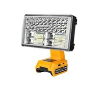 For Dewalt 14.4-20V Lithium Ion Batteries LED Work Light 30W 3300LM Jobsite Light Cordless Handheld