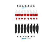 For DJI Mavic Mini 16Pcs Eliche Mavic Mini Eliche compatibili for DJI Mavic Mini Drone Sostituzione Puntelli a basso rumore e lame a sgancio rapido (Color : 8 Silver 8 Red)