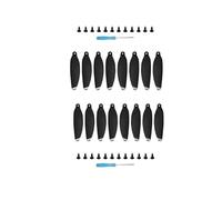 For DJI Mavic Mini 16Pcs Eliche Mavic Mini Eliche compatibili for DJI Mavic Mini Drone Sostituzione Puntelli a basso rumore e lame a sgancio rapido (Color : 16PCS Silver)