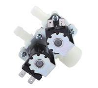 For DN20 G3/4 1 In 2 DC 12V 24V AC 220V Pressione Doppia Ingresso Acqua Elettrica Elettrovalvola Normalmente Chiusa for lavatrice