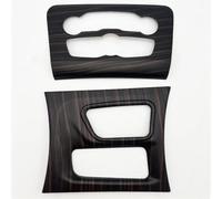 For Dodge For Charger 2015-2023 Carbon Fiber Look Central Control Gear Shift Panel & Air Conditioning Cover Stickers Adesivi Decorative(Wood grain)