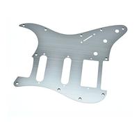 For Dopro 11 fori in alluminio anodizzato stile moderno for Strat for battipenna for chitarra For HSS piastra antigraffio Fender(Silver)