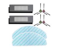 For ECOVACS T9AIVI / AIVI+ Rullo in gomma Spazzola principale Filtro HEPA Spazzola laterale Mop Panno Caricatore Pattumiera Sacchetto for la polvere Lodevole (Size : Parts Pack 1)