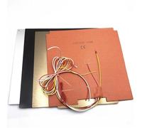 For Ender5 Pro Plus 410X410X8MM for Mercury Zero G Hydra Mic6 Piastra in silicone for letto riscaldato Kit di fogli adesivi magnetici rivestiti in PEI distintivo(Full kit)