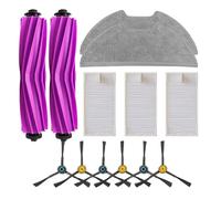 For Eureka E20 Plus Robot Aspirapolvere Accessori di ricambio 2 spazzole principali + 3 filtri + panno for la pulizia + 6 kit laterali