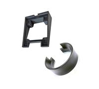 For Eureka for Mignon for serie MMG Base macinacaffè con anello dosatore e fondo del contenitore a bolle, ABS in silicone nero for uso domestico, ufficio e caffetteria(Base+Ring)