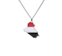 For European and American countries Stainless Steel Map Pendant Necklaces Simplicity Jewelry Gold Color Items for Women Man Party Gifts Earrings Sets Jewelry (Model 104)