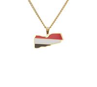 For European and American countries Stainless Steel Map Pendant Necklaces Simplicity Jewelry Gold Color Items for Women Man Party Gifts Earrings Sets Jewelry (Model 71)