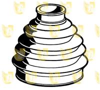 For Lancia Y Versione 1.1 Kit 4pz Cuffia Giunto Lato Ruota Ø23x80mm h=87mm