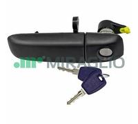 For Fiat Panda 09.2003>08.2009 Maniglia Apriporta Esterna Ant.Sx con Chiavi Nera