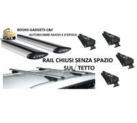 For Fiat Tipo II Sw (2016>) Kit Barre in Alluminio Portatutto (RAIL CHIUSI)