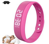 For Fitsleeps Alarm Clock Watch,100% Wake Up Alarm - Pro Version,Fitsleeps Alarm Bracelet Silent Vibration Wrist Band,Wake-Up on Time Feeling Refreshed,Ideal for Heavy Deep Sleepers for Men Women (D)