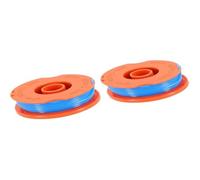For Flymo Bobina di filo di ricambio for decespugliatore Flymo for modelli Mini Trim Multi Trim 200 250 300 FLY020 5137651-90, testina in plastica blu arancione(2pcs)