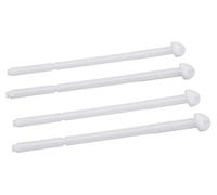 For Geberit for Twinline 240.074.00 Set di aste di scarico, 4 barre di spinta di ricambio for attuatori, ABS bianco, 135 mm x 7 mm