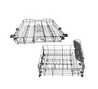 For Gli Accessori For Lavastoviglie VX10/X3-T/K1/K2/H3/X4-S Componenti Del Cestello Superiore E Inferiore Estrai Il Cestello(2804 2805)
