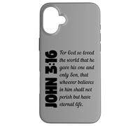 For God so loved the world John 3:16 Custodia per iPhone 16 Plus