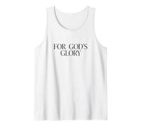 for God's Glory - Christian Faith Minimal Text Graphic Canotta