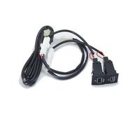 For Golf 6 5 MK5 Scirocco 06-14 Presa USB for caricabatterie da auto PD Carica rapida QC3.0 Pulsante adattatore interfaccia accendisigari (Color : One Belt Two PD)