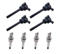 FOR GREAT FOR WALL C50 1.5 Turbo 2011 Bobina d'accensione | Open Magnetic Ignition Coils+Spark Plugs Kit F01R00A052 3705100-EG01T 3705100-F0000(4Pcs Spark Plugs)