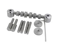 For Gu-yker Acciaio inossidabile Controllo dello spazio Ponte for chitarra a rulli regolabile Sostituzione for chitarra elettrica Cromato Aolden(CR)