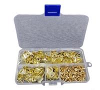 For Hanging Solution - Ganci triangolari per cornici con anello a D, 100 pezzi, con viti