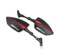 For Honda ADV350 ADV 350 2021 2022 2023 Moto Specchi retrovisori laterali regolabili Specchi retrovisori universali(Red)