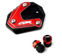 for Honda CBR 650R CBR650R Cbr500r CBR 650F CBR Moto Cavalletto Cavalletto Laterale Ingrandire Il Cuscinetto di Estensione E I Cappelli Aria della Valvola del Pneumatico (Color : Red Combo)