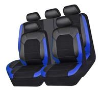 For Hyundai for Kona for Kona for Hybrid for Kona for Electric for Kona for N SUV 2018-2025 Seat Cover Sets Full PU Leather Front Rear Cushion Protector Accessories(Blue)