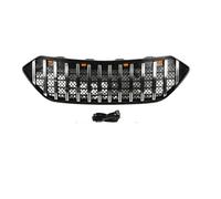 for Hyundai for Santa for Fe 2013-2016 Grill 2014 2015 for Santa Fe IX45 Front Bumper Modification with Lights Bumper Grill(LED 2)