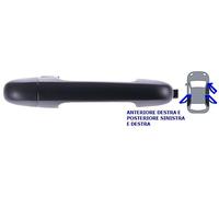 For Hyundai i30 09.2007>02.2012 Maniglia Esterna Apriporta Posteriore Dx Primer
