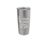 For I Know The Plans I Have For You Bicchiere termico in acciaio inox doppia parete