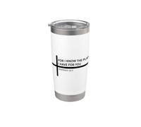 For I Know The Plans I Have For You Bicchiere termico in acciaio inox doppia parete