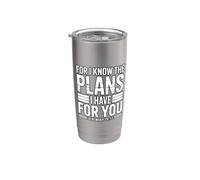 For I Know The Plans I Have For You Bicchiere termico in acciaio inox doppia parete