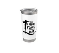 For I Know The Plans I Have For You Bicchiere termico in acciaio inox doppia parete