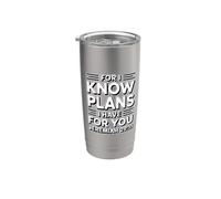 For I Know The Plans I Have For You Bicchiere termico in acciaio inox doppia parete
