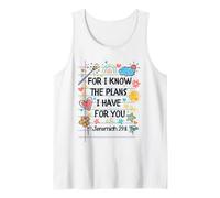 for I Know The Plans I Have for You Christian Back To School Canotta