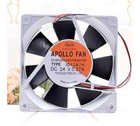 For ID12A7H, 2600RPM, 86CFM, Durable & Quiet Operation High-Performance 24V 0.27A 120mm Metal Fan - LMNCBVYA