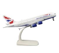For il modello di aereo British Airways A380 da 20 cm, scala 1:400, modello di aereo in lega, modello di aereo passeggeri, aereo pressofuso