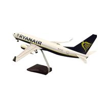 For il modello di aereo Ryanair Aer Lingus B737-800 in scala 1:85 da 47 cm, in resina pressofusa con luci a LED, giocattolo da collezione.(Noled)