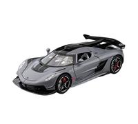 For Il Modello In Lega Di Supercar Jesko 1:22 Con Effetti Sonori E Luminosi E Funzione Pull-back Un'auto Giocattolo E Un Ornamento Da Collezione Raffinato(Gray)
