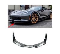 For il periodo 2014-2019 compatibile for Chevy Corvette C7 Z06 Stingray Z51 Stage 3 Style Car Paraurti anteriore Labbro e alette laterali Spoiler Splitter Nero lucido(Glossy Black)