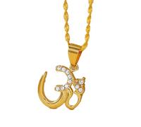 For India Symbol Stainless Steel Map Pendant Necklaces Simplicity Jewelry Gold Color Items for Bridal Women Man Party Gifts Earrings Sets Jewelry (Model 1)