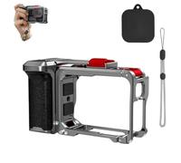 For Insta360 Ace pro 2 Aluminum Alloy Handle with Anti-Slip Design Kit, Metal Camera Grip with Shutter Button (Black)
