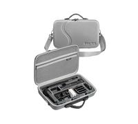 For Insta360 One X3 STARTRC Diamond Texture Camera and Accessories PU Storage Case Bag(Grey)