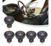 for interruttore LED ABS Plastica Rotonda 12V per fendinebbia set di 5 (77 car