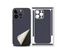 For iPhone 17 Pro Max Skin Wrap, Ultra-Thin 3M Texture Matte Carbon Fiber Full Body Protective Sticker for Minimalist Style Lovers (Dark Blue,for 15pro)