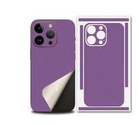 For iPhone 17 Pro Max Skin Wrap, Ultra-Thin 3M Texture Matte Carbon Fiber Full Body Protective Sticker for Minimalist Style Lovers (Light Purple,for 13pro)
