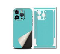 For iPhone 17 Pro Max Skin Wrap, Ultra-Thin 3M Texture Matte Carbon Fiber Full Body Protective Sticker for Minimalist Style Lovers (Light Blue,for 13pro)