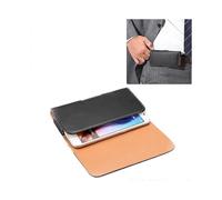 For iPhone X & Galaxy S6 / G920 Crazy Horse Texture Vertical Flip Leather Case / Waist Bag with Back Splint