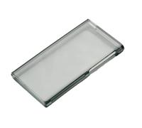 For IPod Nano 7 7G 7th Generation protective case Candy Color Glossy Soft Clear Shell Case TPU Cover (Black)